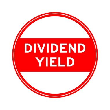 Kırmızı renkli mühür etiketi beyaz arkaplanda kelime temettüName