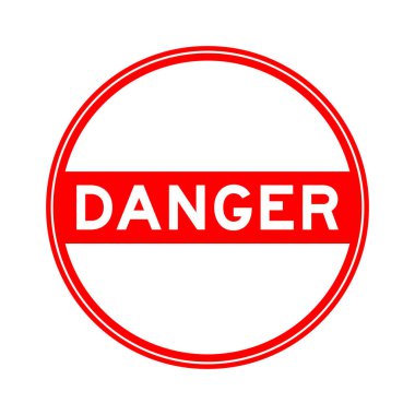 Beyaz arkaplanda kırmızı renkli mühür etiketi