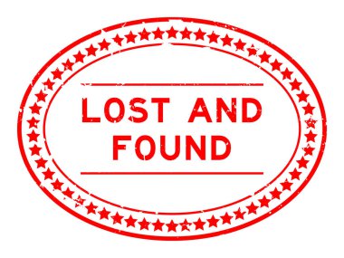 Grunge Red kaybetti ve beyaz arka planda oval lastik mühür damgası buldu.