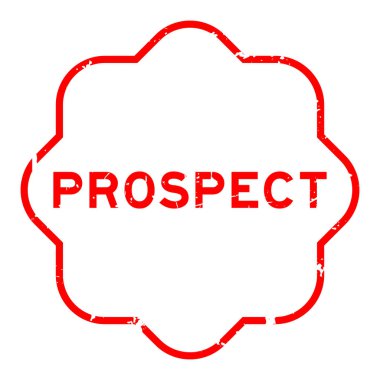 Grunge kırmızı kelime beyaz arka planda lastik mühür