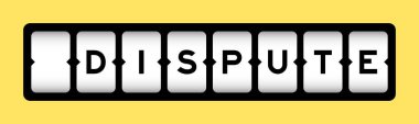 Sarı arkaplan ile slot flamasında kelime anlaşmazlığında siyah renk
