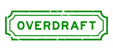 Grunge yeşili, beyaz arkaplanda plastik mühür mührü.