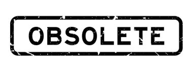 Grunge siyah eski word kare lastik mühür damgası beyaz arka plan üzerinde