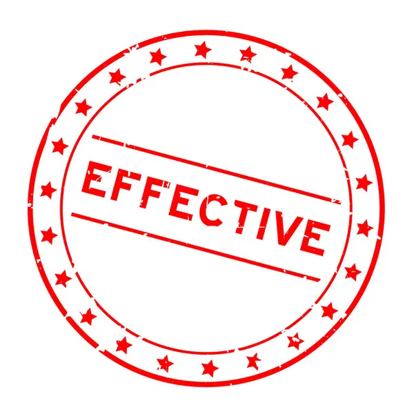 Grunge kırmızı etkili kelime yuvarlak mühür beyaz arka plan