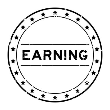 Grunge siyah kelime kazanma beyaz arka planda mühür yuvarlak mühür