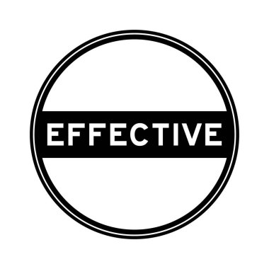 Beyaz arkaplanda etkili siyah renkli mühür etiketi