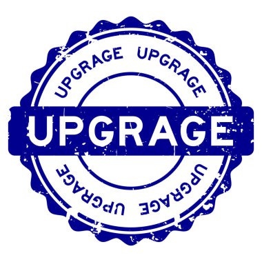 Grunge siyah yükseltme kelime yuvarlak lastik mühür damgası beyaz arka plan üzerinde