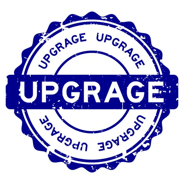 Grunge siyah yükseltme kelime yuvarlak lastik mühür damgası beyaz arka plan üzerinde