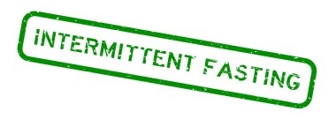 Grunge yeşil aralıklarla oruç tutuyor beyaz arka planda kare kauçuk mühür damgası