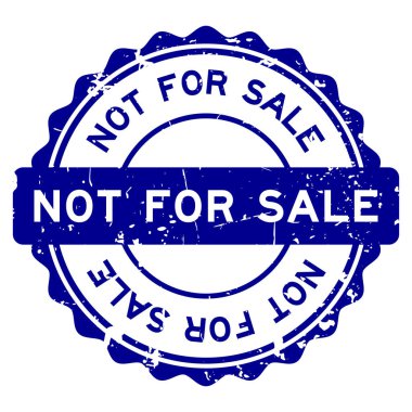 Grunge blue satılık değil. Beyaz arka planda lastik mühür damgası.