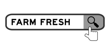 Beyaz arkaplandaki büyüteç simgesiyle kelime çiftliğinde arama pankartı.