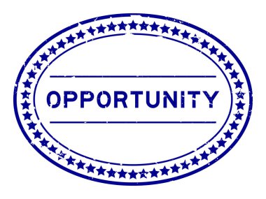 Grunge mavi kelime oval lastik mühür beyaz arka planda