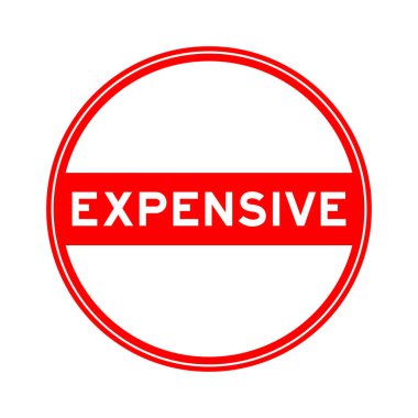 Beyaz arkaplanda kırmızı renkli mühür etiketi var.