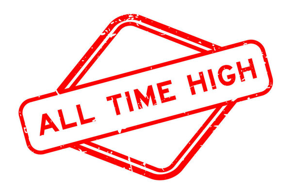 Красно-красный штамп на белом фоне