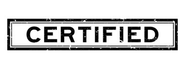 Grunge siyah sertifikalı kelime rsquare ubber mühür beyaz arka planda