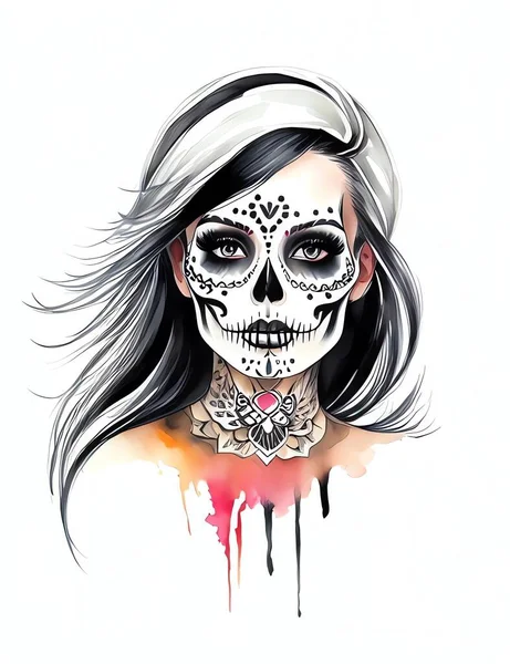 Dia Los Muertos Jour Des Morts Mexicain Festival Vacances Vecteur — Image vectorielle