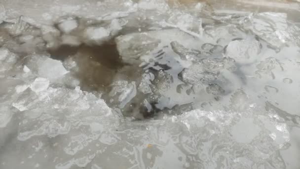 Lód Jeziorze Topnieje — Wideo stockowe