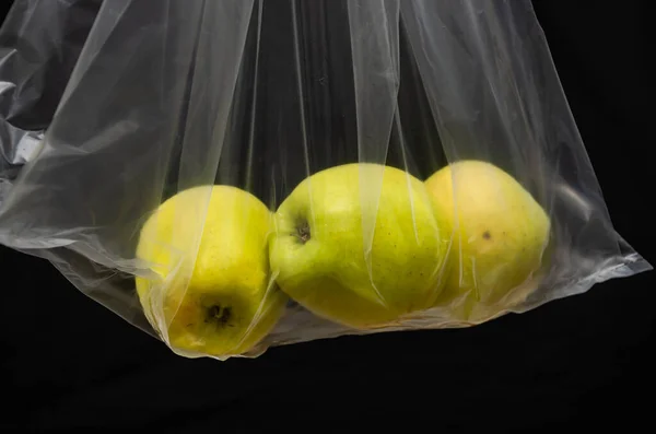 Φρούτα Διάφανη Πλαστική Σακούλα — Φωτογραφία Αρχείου