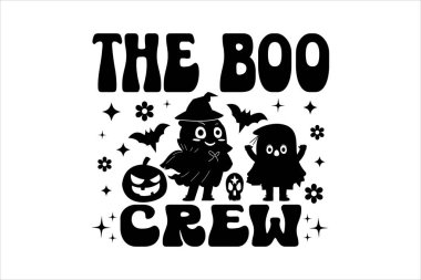 Boo Ekibi - Cadılar Bayramı tişört tasarımı 