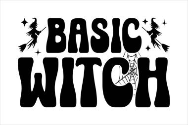 Temel Cadı - Cadılar Bayramı tişört tasarımı 