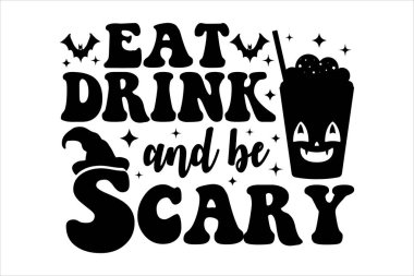 İç ve Korkunç Ol - Cadılar Bayramı tişörtü tasarımı 