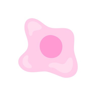 Human stem cell icon. Nucleus and membrane tissue under microscope. Medical design illustration.