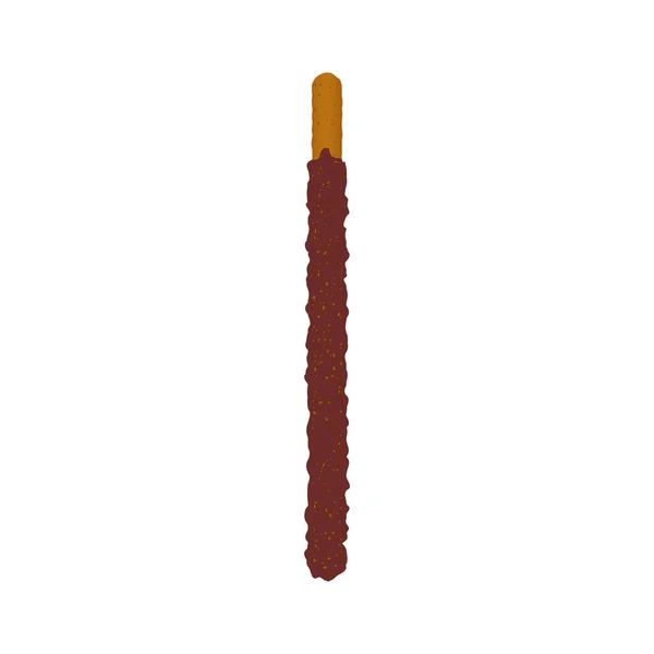 Chokladkakspinne Doppad Strössel Dekorerad Poppgodis Till Pepero Day Korea Frusna — Stock vektor