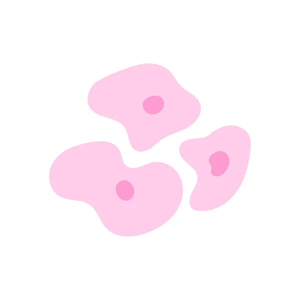 Εικόνα Συστάδας Ανθρώπινων Βλαστοκυττάρων Πυρήνας Και Ιστός Μεμβράνης Κάτω Από — Διανυσματικό Αρχείο
