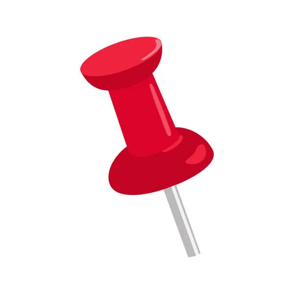 Thumbtack Icon Thumb Tack Office Supply Pin Button Flat Head — Stock Vector