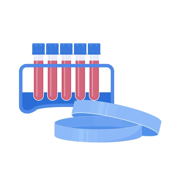 血液処理と成分の分離のための遠心実験室装置 ローターにサンプルを入れたチューブ タンパク質の精製とDna抽出のためのツール 医学的概念 ベクターイラスト — ストックベクタ