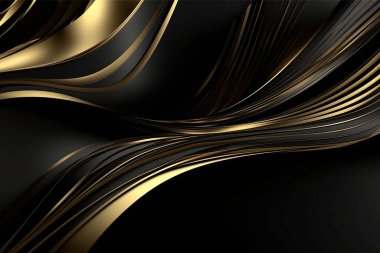 Veri teknolojisi soyut gelecek çizimi. Siyah zemin üzerinde noktaları ve çizgileri birleştiren düşük polimerli şekil