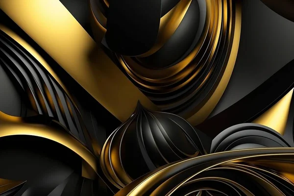 Veri teknolojisi soyut gelecek çizimi. Siyah zemin üzerinde noktaları ve çizgileri birleştiren düşük polimerli şekil