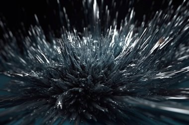 Ağ teknolojisi arka planı Fütürist teknoloji arka planı Düşük poligonal gümüş figürler Üretici yapay zeka ile yapılmış 3d tel illüstrasyon