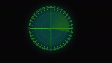 Radar İnbot teknolojisi döndürüldü, nesne konum tespit teknolojisi ve sinyal dalgaları.