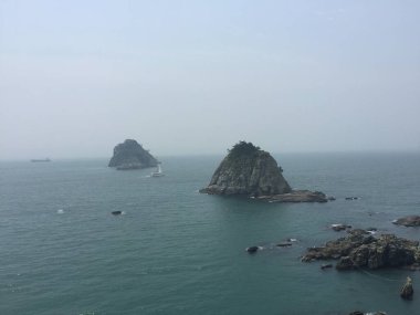 Oryukdo Sunrise Park ve Oryukdo Adaları Busan, Güney Kore