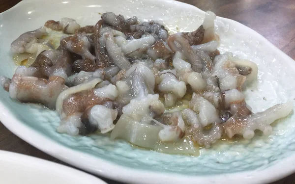 Jokbal 돼지의 어선으로 구성된 요리로 향신료와 요리되었다 맛있는 — 스톡 사진