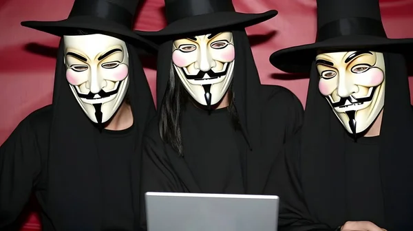 Anonymous hackers images libres de droit, photos de Anonymous hackers |  Depositphotos
