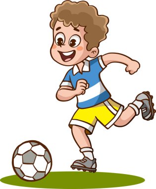 Futbolcu topa vuruyor