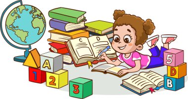 Kurbağa vektörü oynayan çocuklar