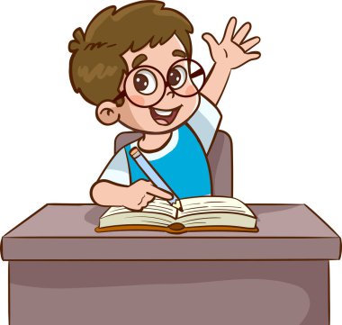 Küçük tatlı kız öğretmenine çiçek veriyor.