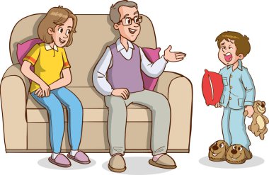 Oturma odasındaki çocukların resimleri.