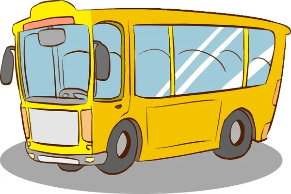 Illustration Vectorielle Bus Dessin Animé — Image vectorielle