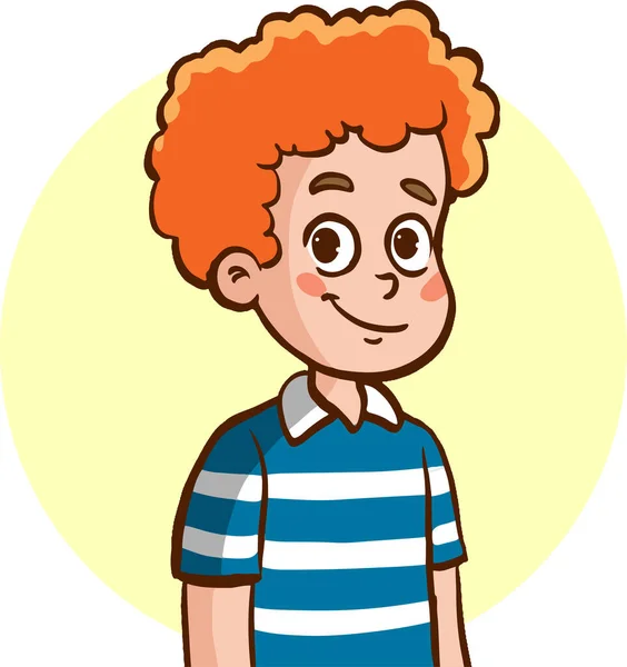 Portrait Cute Little Children Cartoon Vector Illustration — Stock Vector