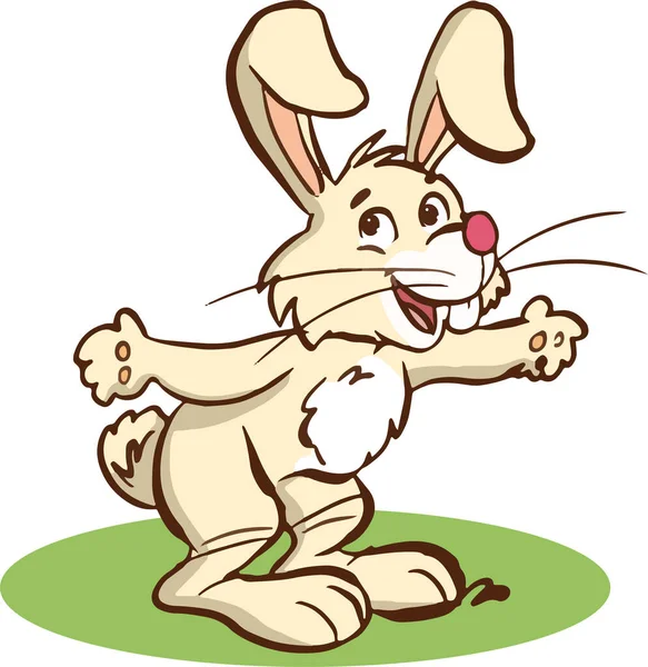 Cute Rabbit Cartoon Vector — Stock Vector