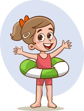 Tatlı çocuklar yaz tatilinde eğleniyorlar..