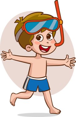 Tatlı çocuklar yaz tatilinde eğleniyorlar..