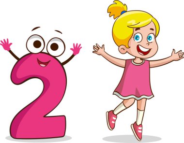 Mutlu küçük çocuk 2 numaralı karakter üzerinde çalışıyor.