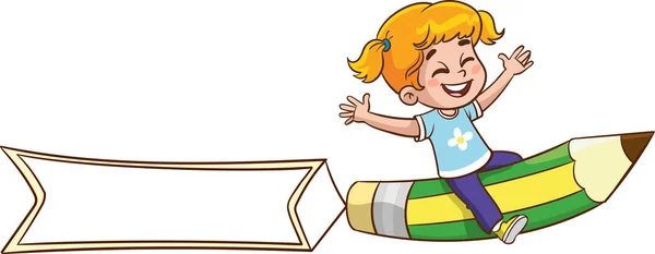 Criança Educação Vetor Ilustração Design — Vetor de Stock