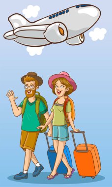 Güzel bir aile bavullarını toplayıp tatile çıkıyor.