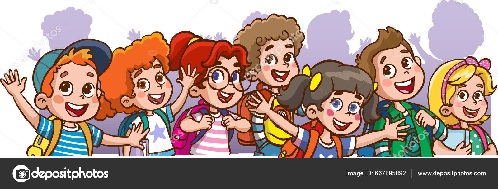 Χαρούμενα Παιδιά Σχολείο Διάνυσμα Κουτί Διανυσματικό Αρχείο από  ©serkanavci667895892